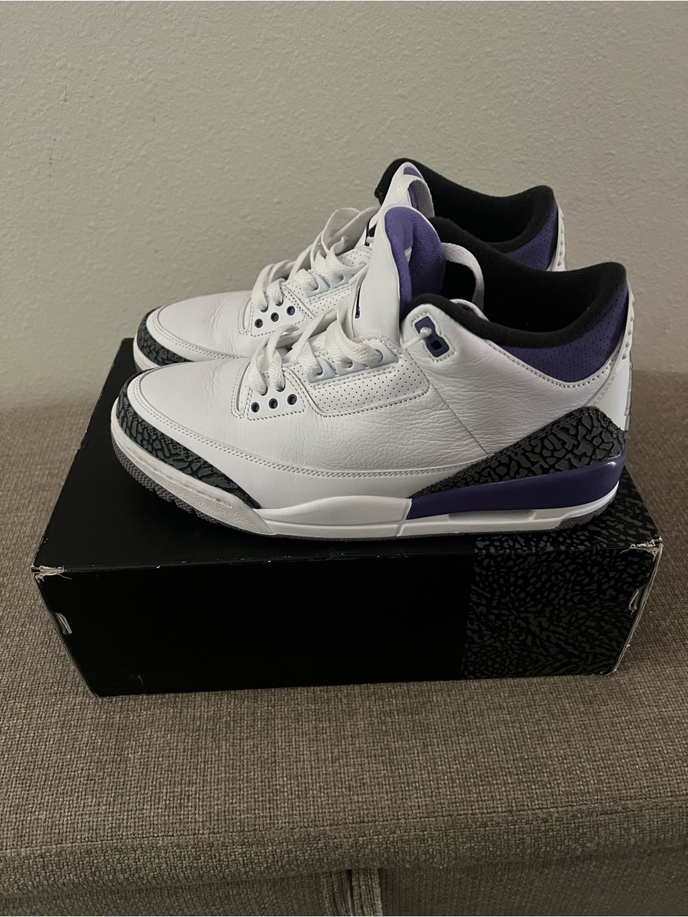 Jordan 3 White Iris sneakers